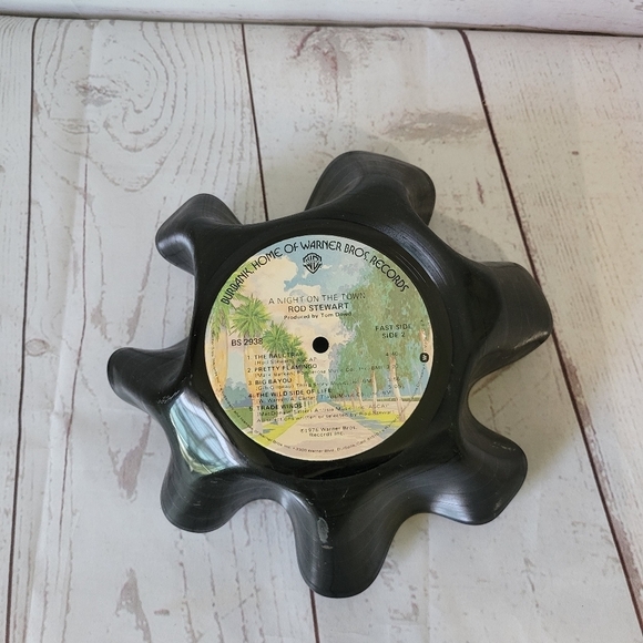 Vintage record bowl Rod Stewart black - Picture 8 of 9